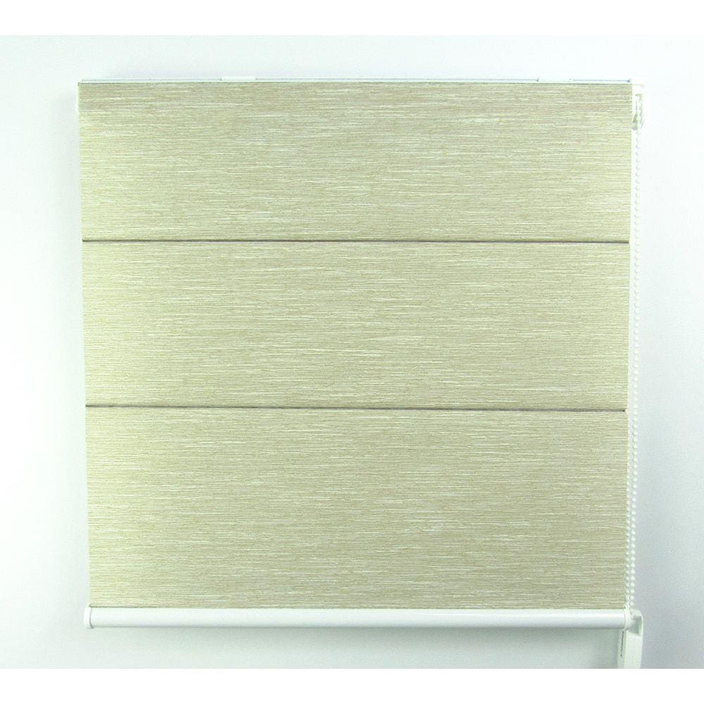 Cortina Romana Napoles Translúcido Crisdan 1,60 Largura X 1,50 Altura Bege