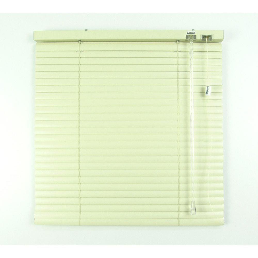 Persiana Horizontal 25Mm Alumínio Crisdan Sem Furos Aparente Largura 1,35 X 1,35 Altura Bege