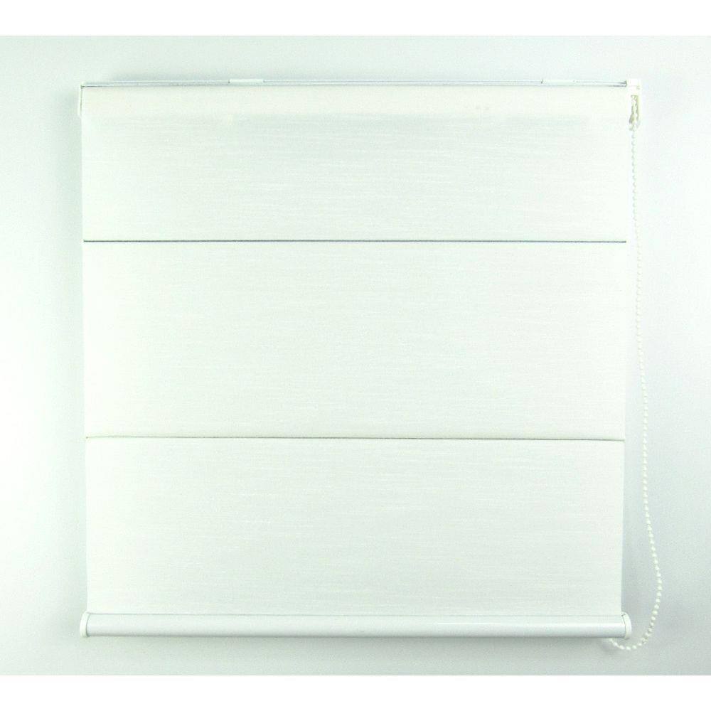 Cortina Romana Napoles Com Blackout Crisdan 1,60 Largura X 1,40 Altura Branco