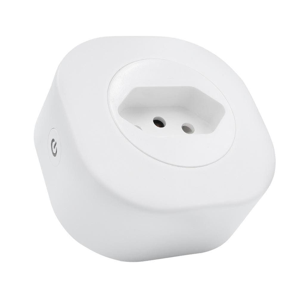 Adaptador De Tomada Inteligente Wi-Fi Geonav Bivolt Branco