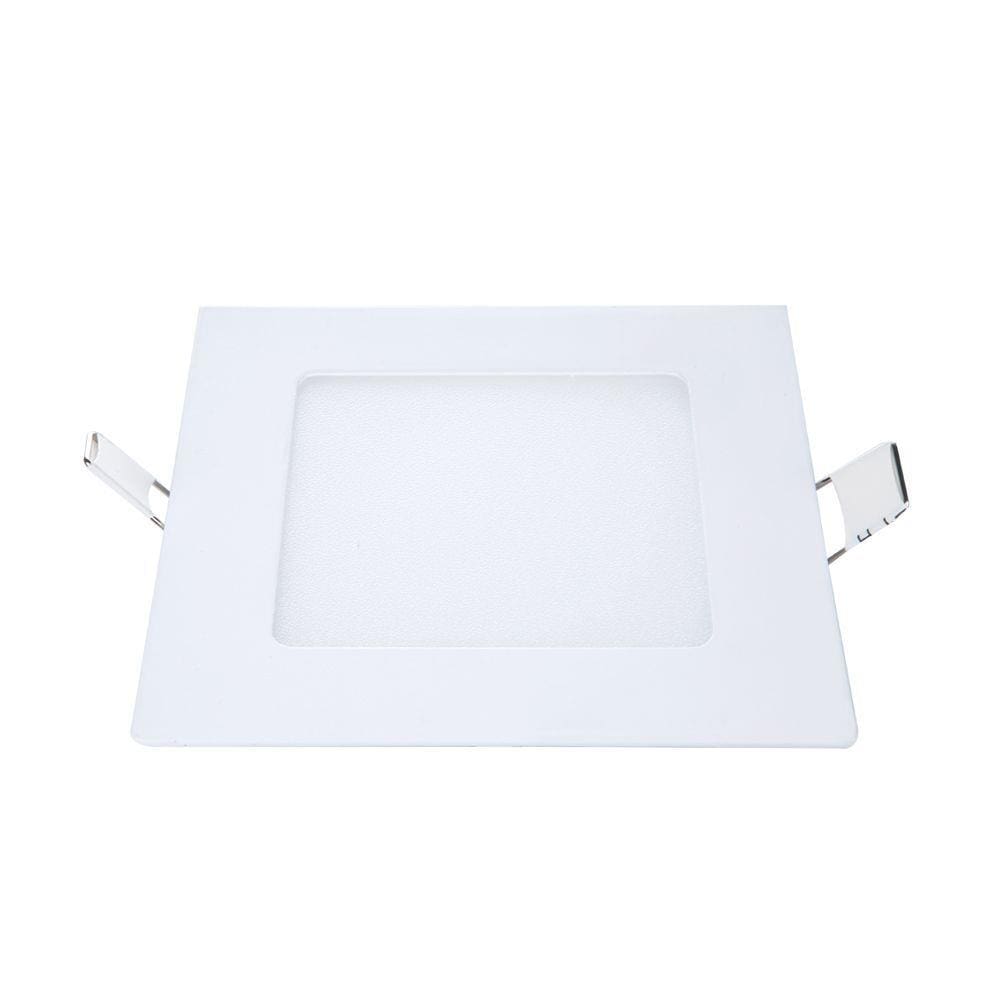 Painel LED de Embutir Quadrado POP 12CM 6W 4000K Emissão de Luz Neutra Avant