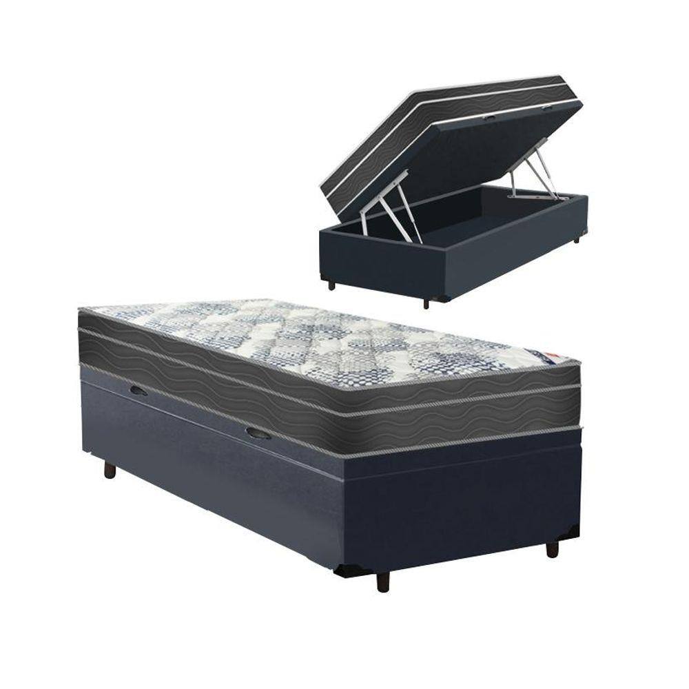 Cama box de solteiro ortobom molas ensacadas | Extra