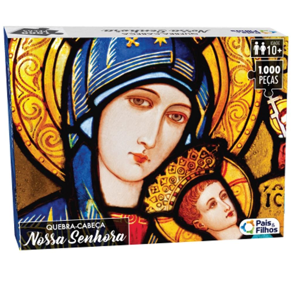 QUEBRA CABEÇA NOSSA SENHORA 1000 PEÇAS - Pais e Filhos