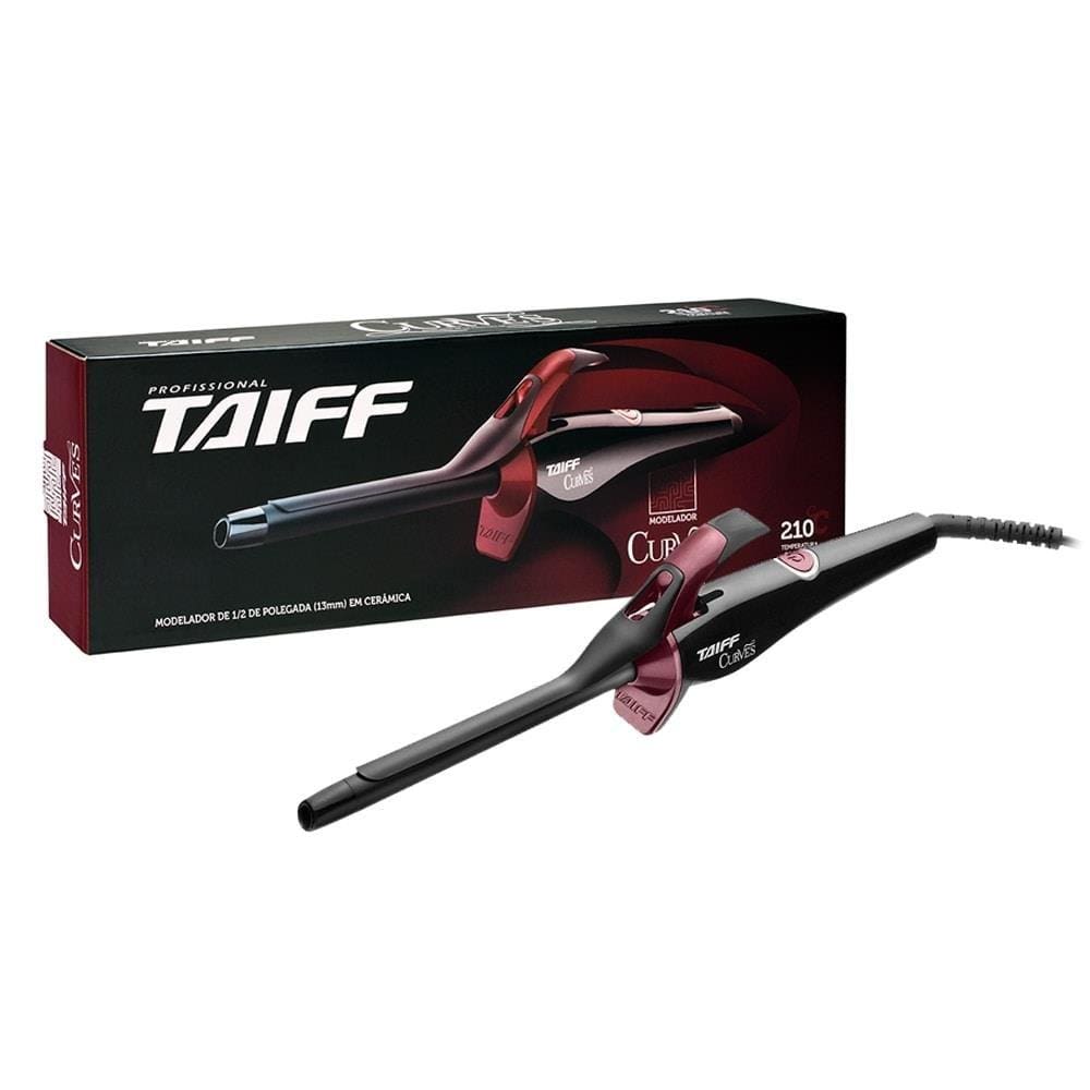 Modelador de Cachos Taiff Curves com Tubo de 1/2 Polegada, de Cerâmica, Bivolt