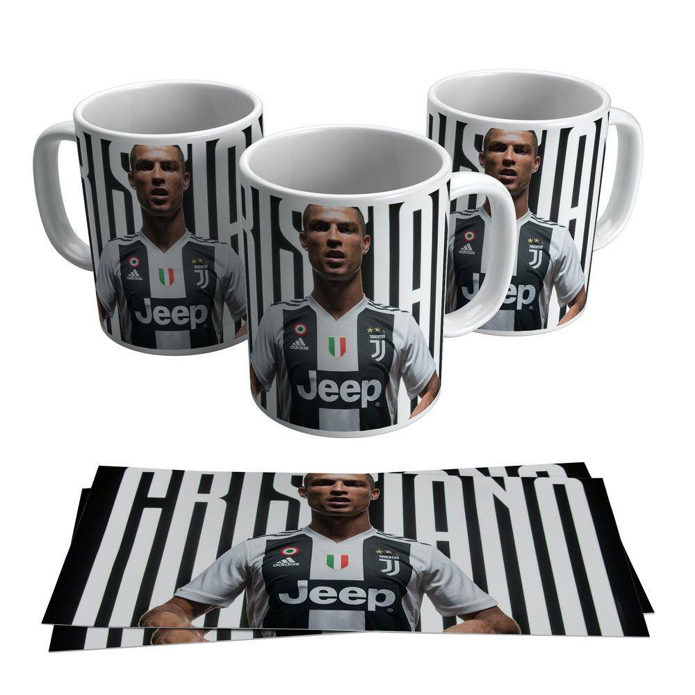Caneca Cristiano Ronaldo CR7 Juventus Juve Uniforme Time