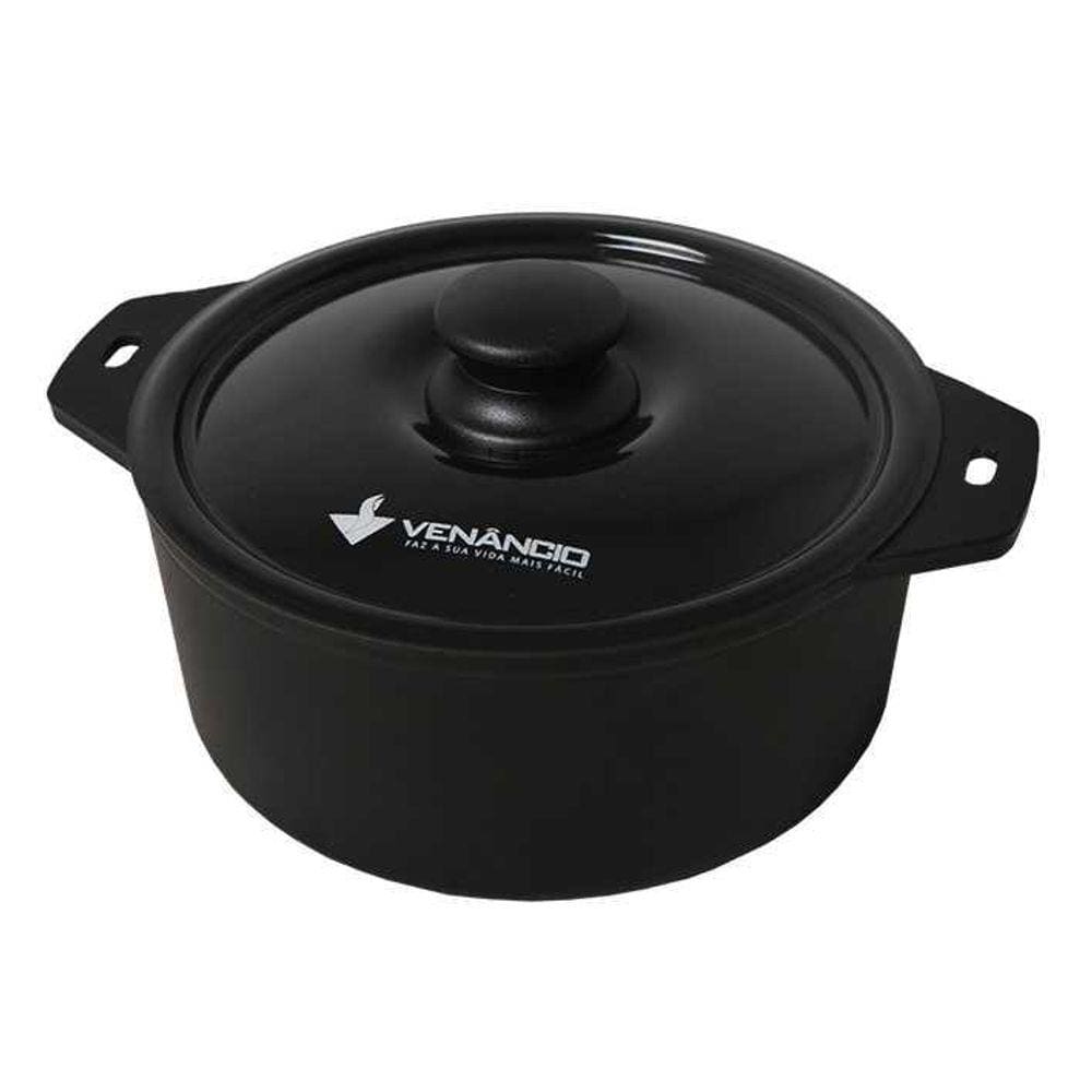 Panela de Ferro Fundido Tampa Preta 220x115 Met. Venâncio