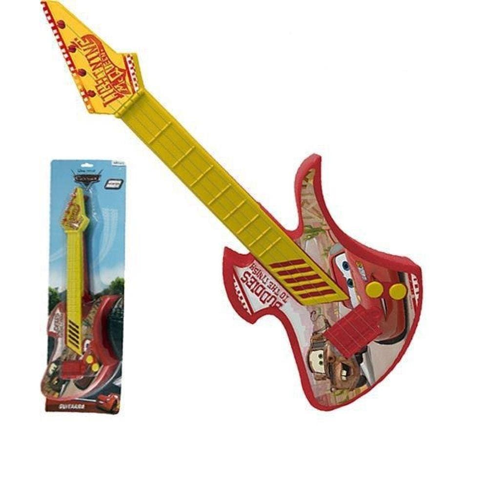 Guitarra Acústica Infantil De Brinquedo Carros Relâmpago