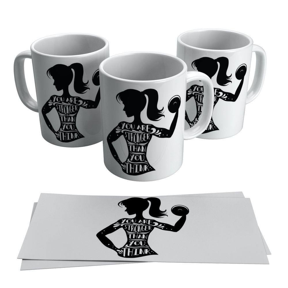 Caneca Feminina Crossfit Fitness Musculação Mulher Presente