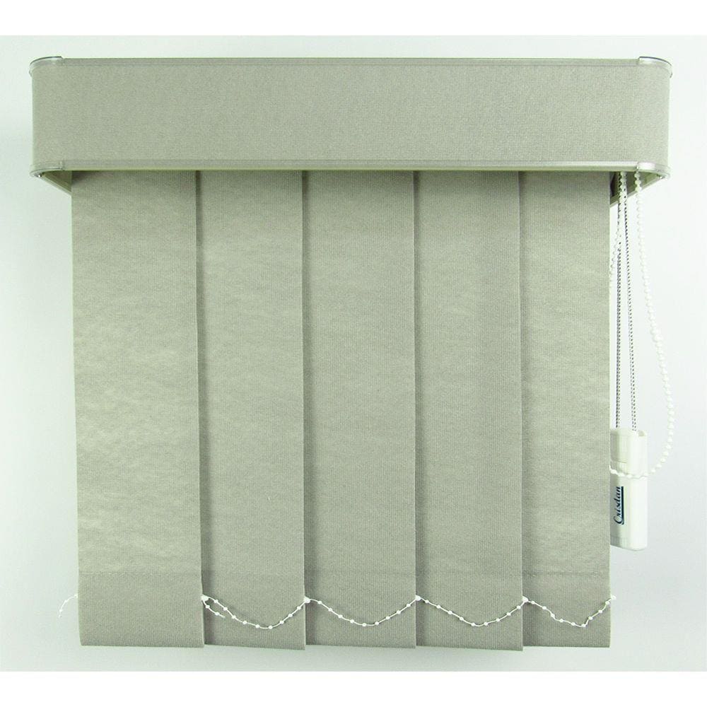 Persiana Vertical Em Tecido Blackout Com Bando Crisdan Largura 1,20 X 1,20 Altura Cinza