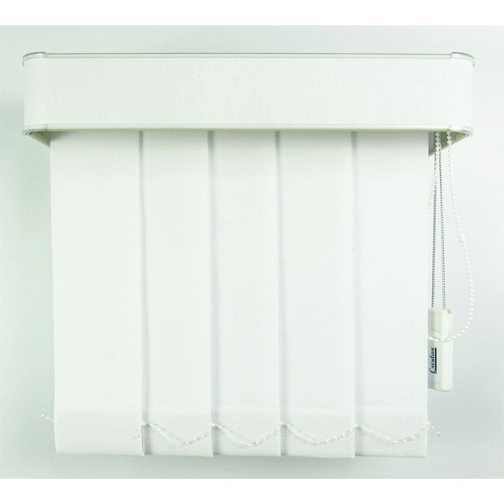 Persiana Vertical Em Tecido Com Bando Crisdan Largura 1,50 X 1,50 Altura Branco