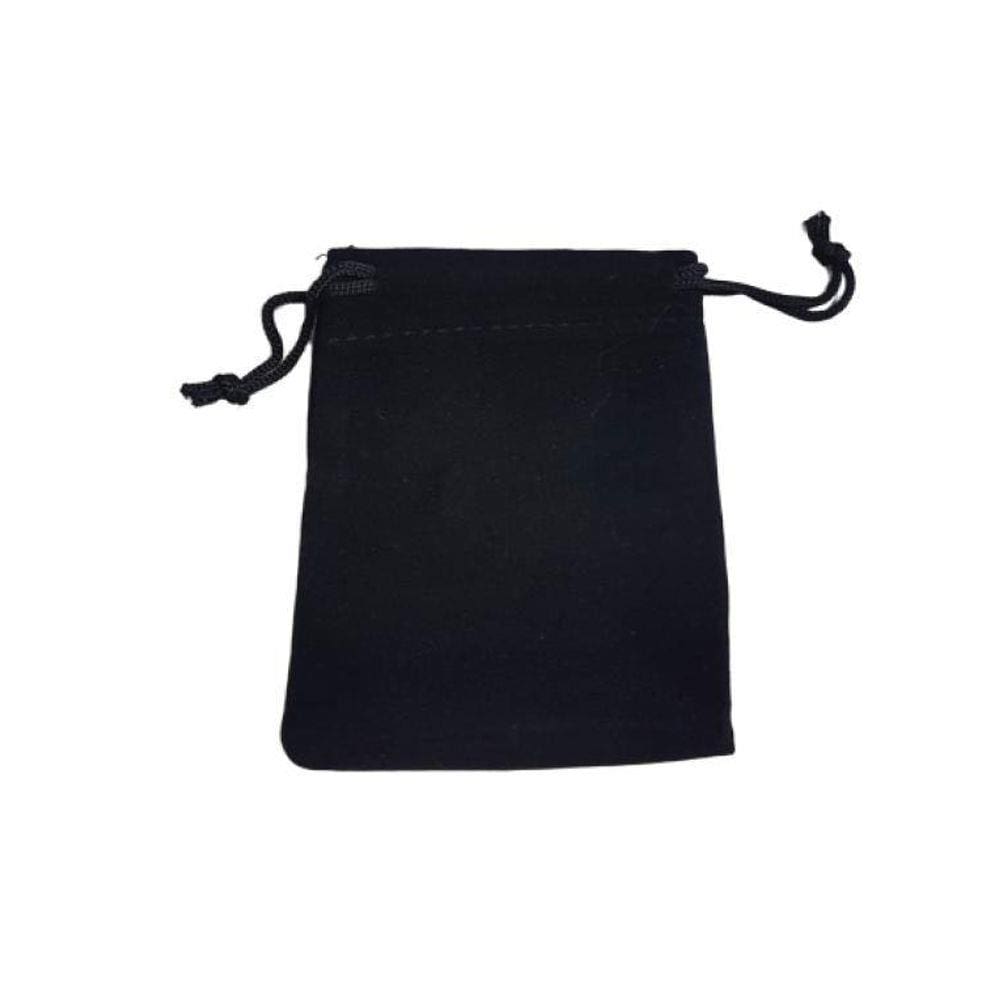 Kit 25 Saquinhos Veludo 10X15 Cm  Preto