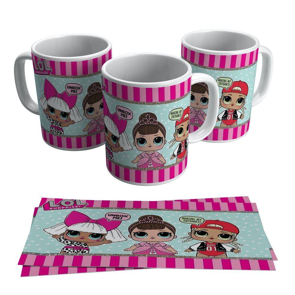 Caneca Boneca Lol Suprise Brinquedo Presente Criança