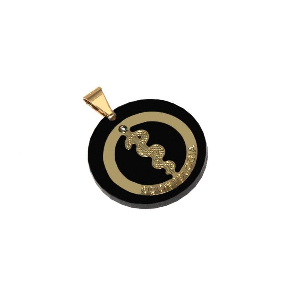 Pingente Odontologia Curso Profissão Folheado Ouro 18k
