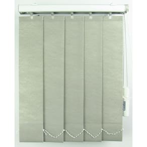 Persiana Vertical Em Tecido Blackout Crisdan Largura 1,60 X 1,40 Altura Cinza