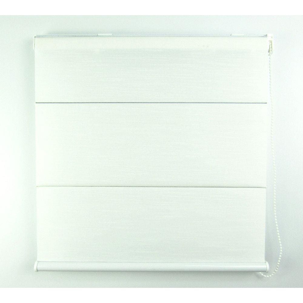Cortina Romana Napoles Com Blackout Crisdan 2,00 Largura X 1,60 Altura Branco