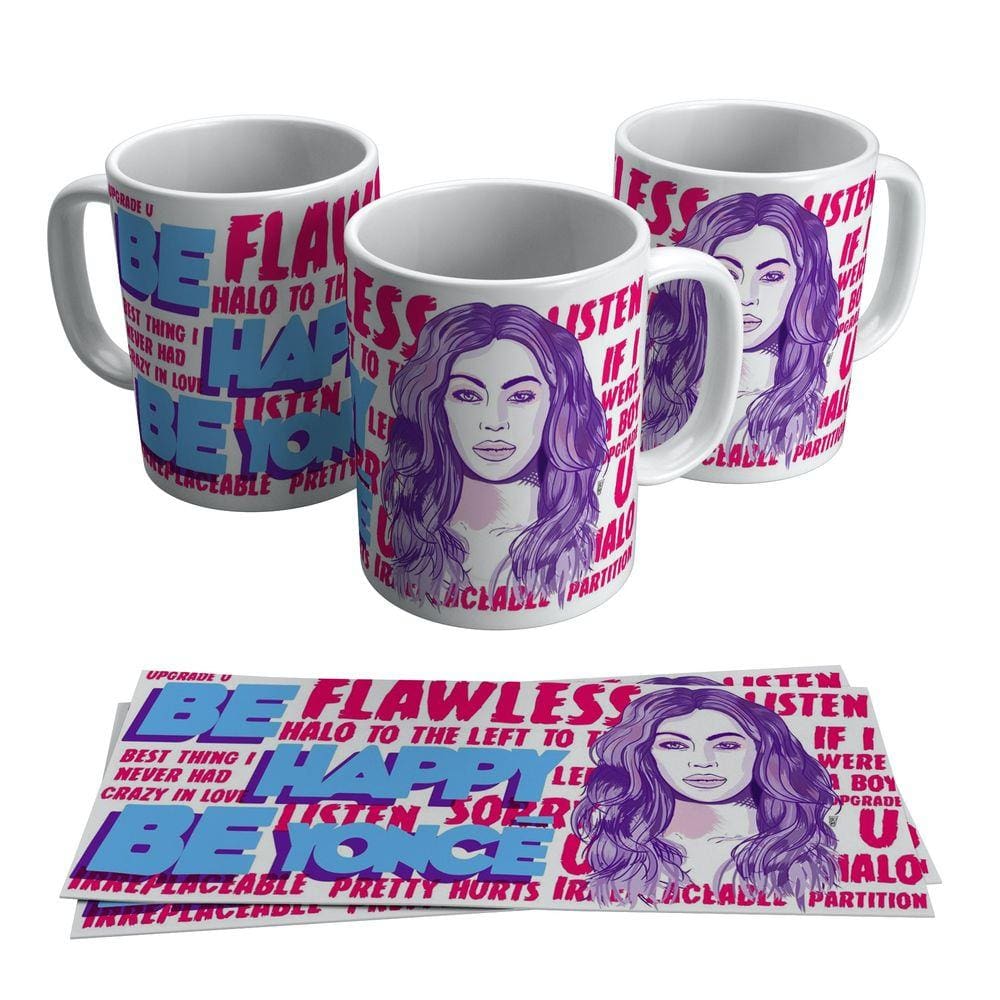 Caneca Beyoncé Cantora Fã Queen B Rainha Pop