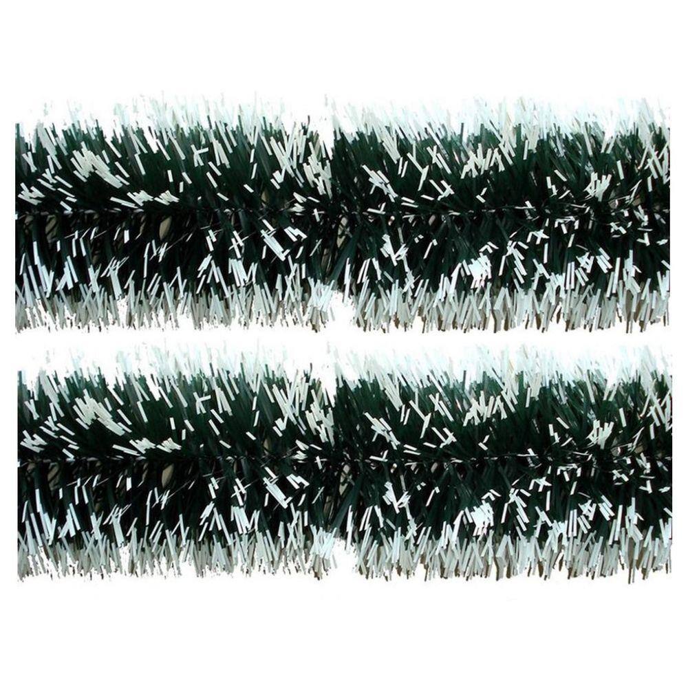 Jogo Festão PVC Verde Nevado 9cmx2m 2 Peças Total 4 Metros - Magizi