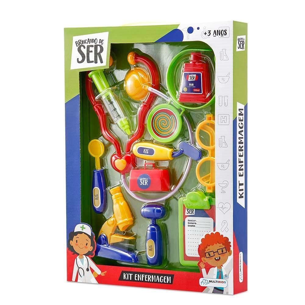 Brincando De Ser - Kit Enfermagem c/ Acessórios - Multikids