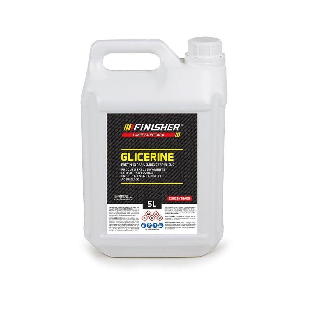 Glicerine Pneu Pretinho Concentrado 5 Litros - Finisher