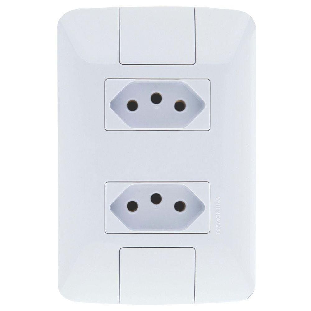 Conjunto 2 Tomadas 2P +T 10A / 250V - Tramontina