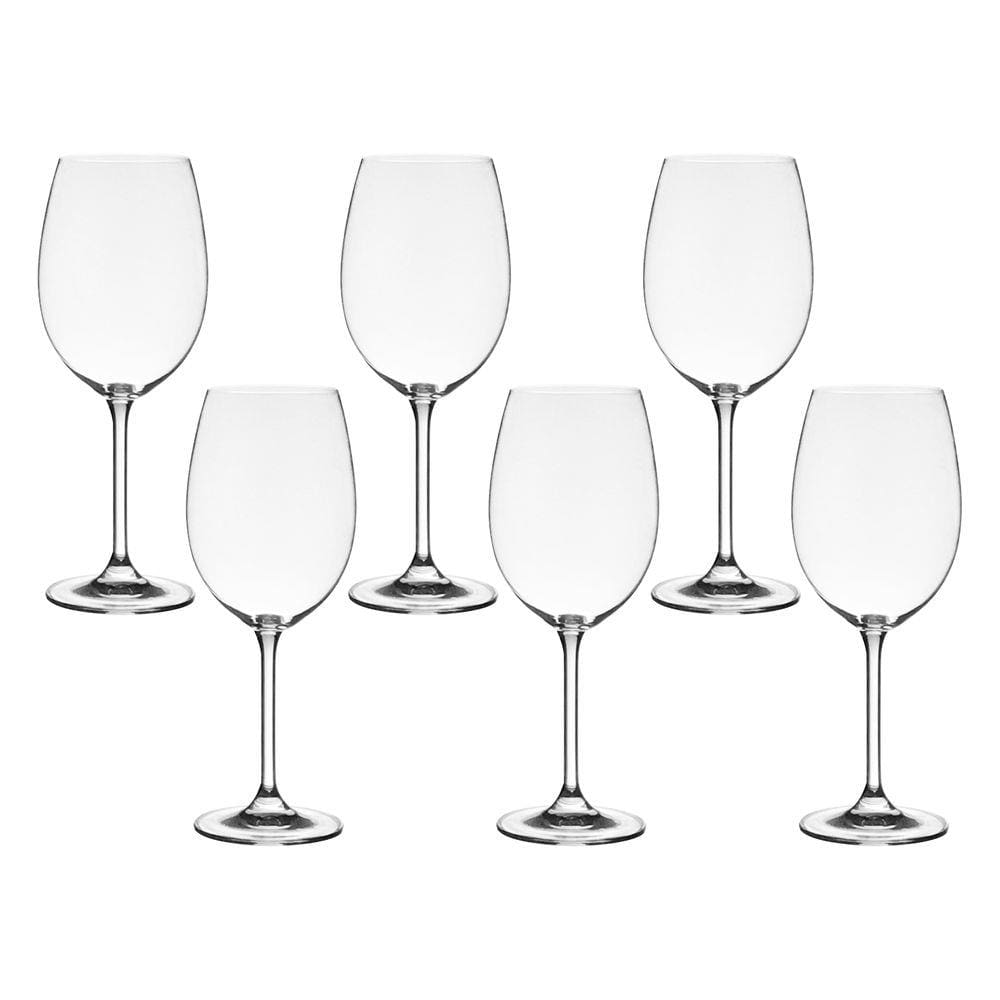 Jogo com 6 Taças de Cristal Vinho Tinto 450 ml Gastro Bohemia