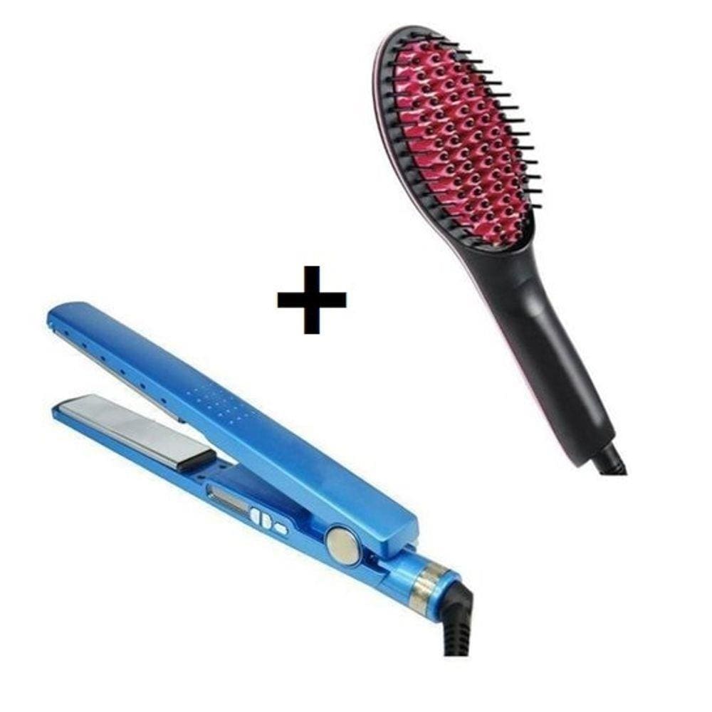 KIT 2 em 1 Chapinha Profissional + Escova Magica