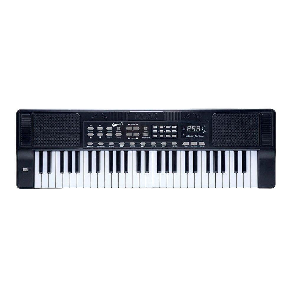 TECLADO PIANO GIRAFA MUSICAL INFANTIL SOM DE ANIMAIS 24 TECLAS