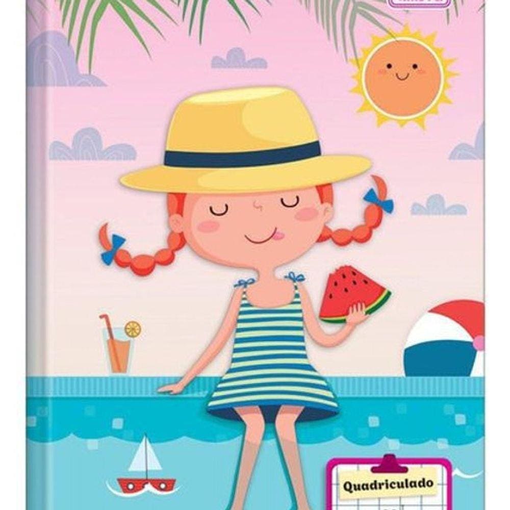 Caderno Brochura Capa Dura Quadriculado Sapeca - 40 Folhas