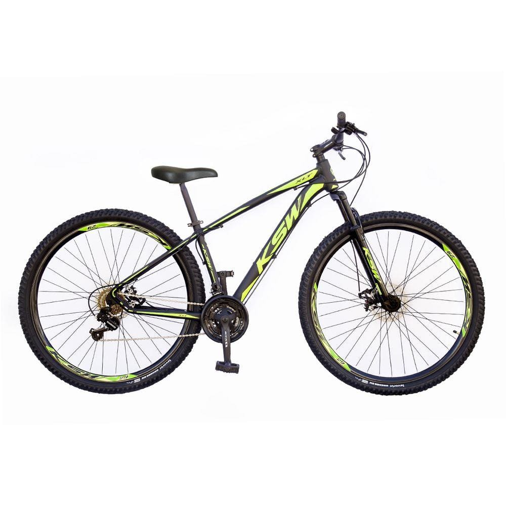 Bicicleta Aro 29 KSW XLT 2020 21v Freio a Disco Preto