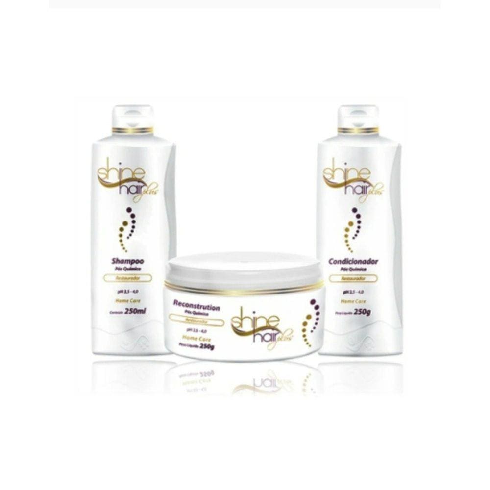 Kit Hidratação Profunda Pós Química Shine Hair Plus