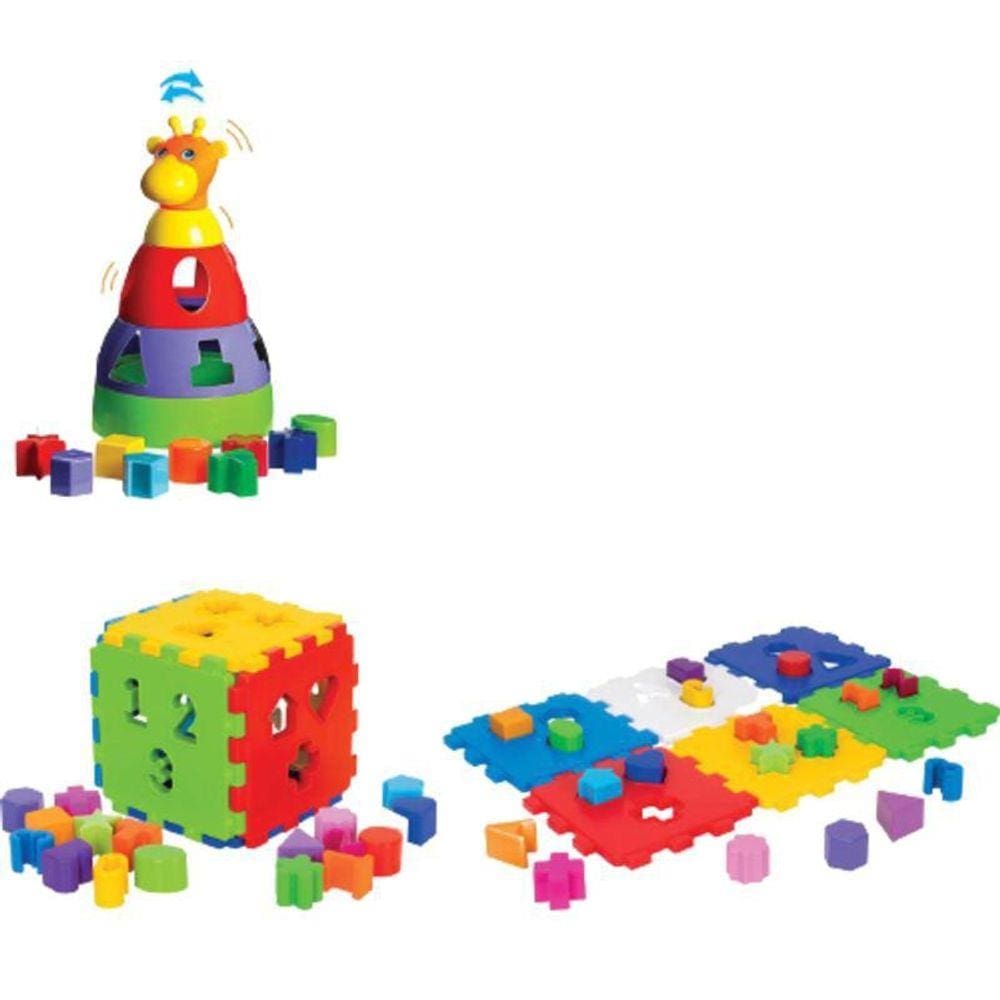 Kit De Brinquedos Infantil E Educativo Para Bebês