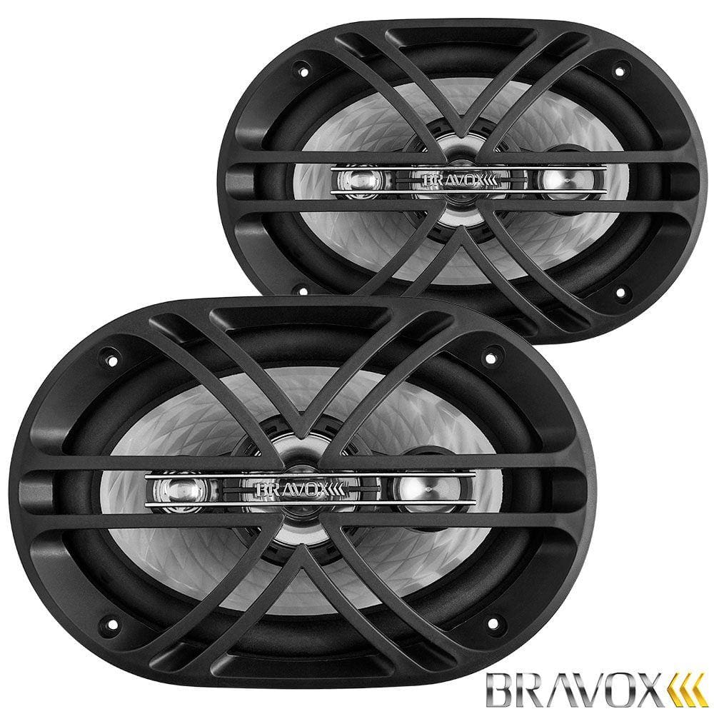 Par de Alto Falantes Quadraxial Bravox 6X9" B4X69D 150W Rms 4 Ohms