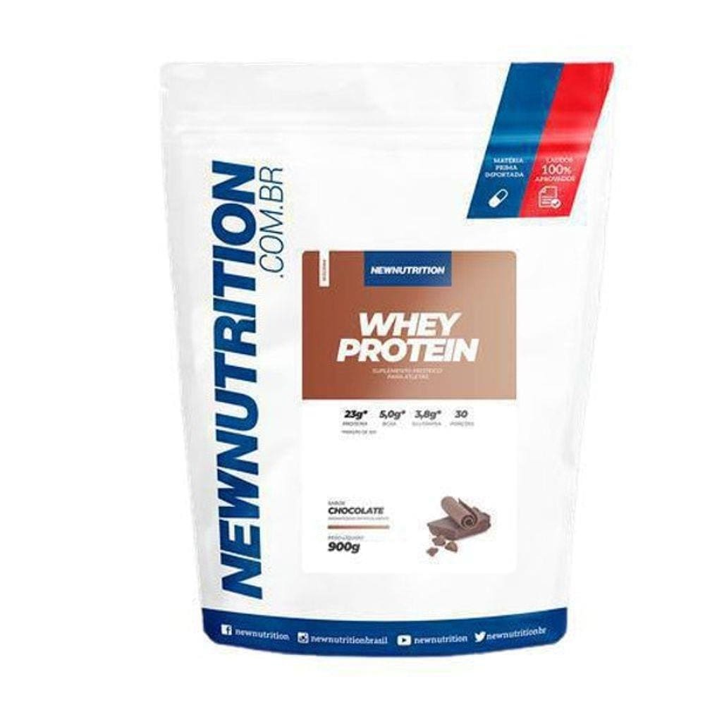 Whey Protein 900G Chocolate + Coqueteleira Newnutrition