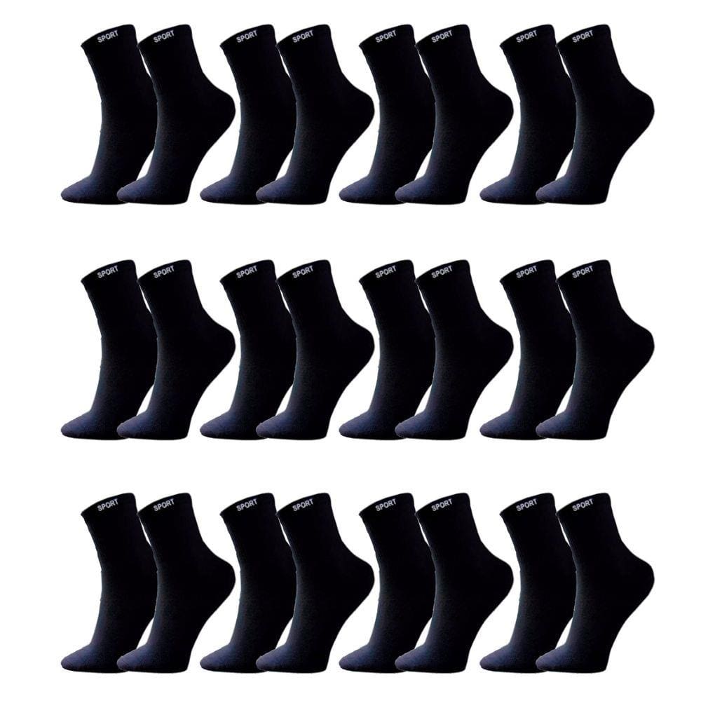 Kit 12 Pares de Meias Algodão Masculino