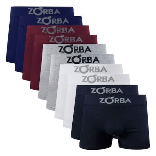 Kit 10 Cuecas Box Boxer Zorba Adulto é ruim? Kit 10 Cuecas Box Boxer Zorba Adulto é boa?