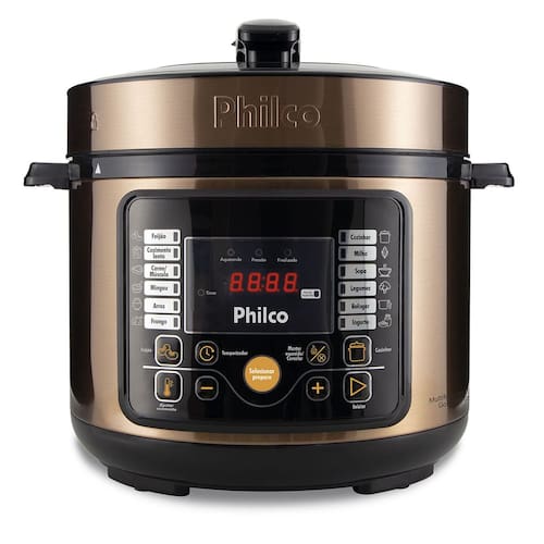 imagem-Panela de Pressão Philco Multifuncional Digital Gold PPP05G 5L - 110v