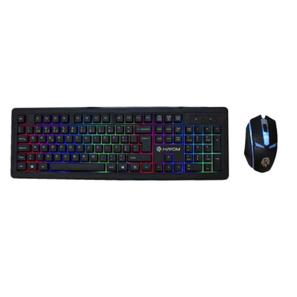 Kit Teclado Mouse Semi Mecanico Gamer 2400dpi Led Rgb Optico Liba Extra 0360