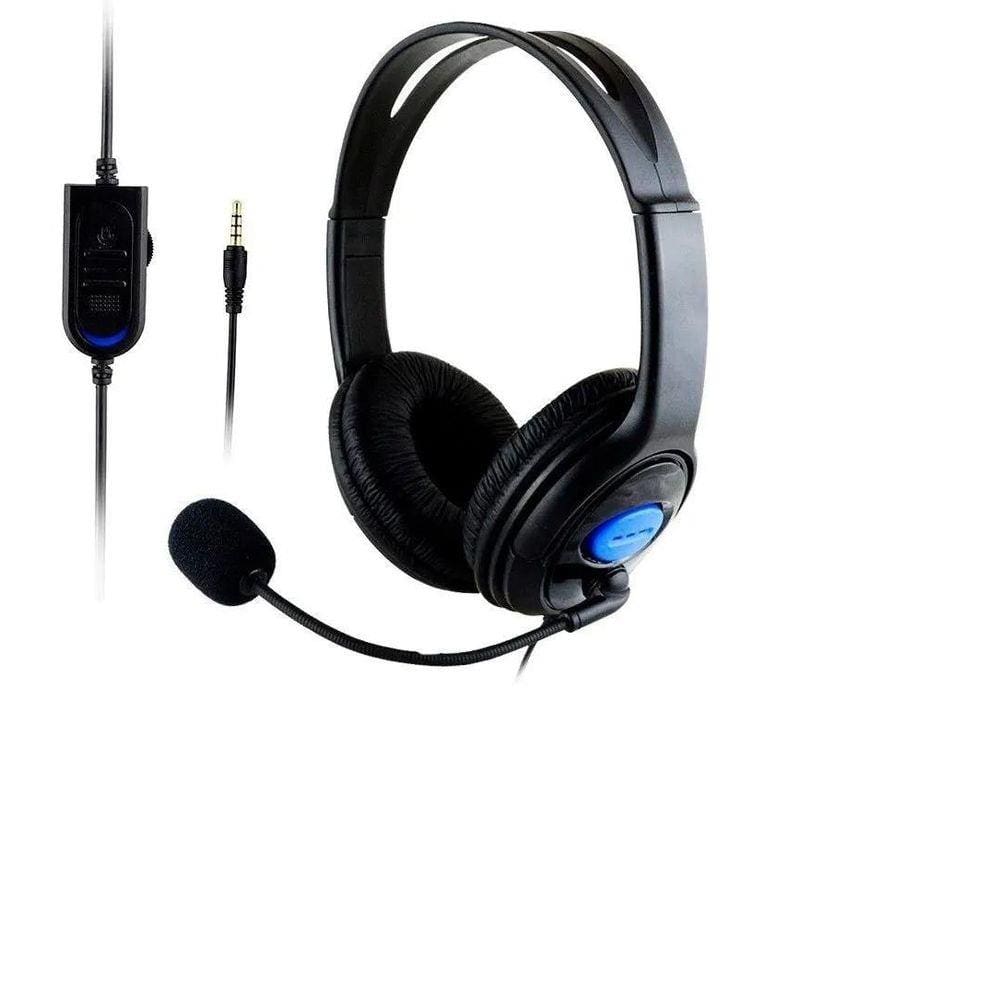 Head Set Fone Microfone Compátivel Ps4 E Xbox One P2