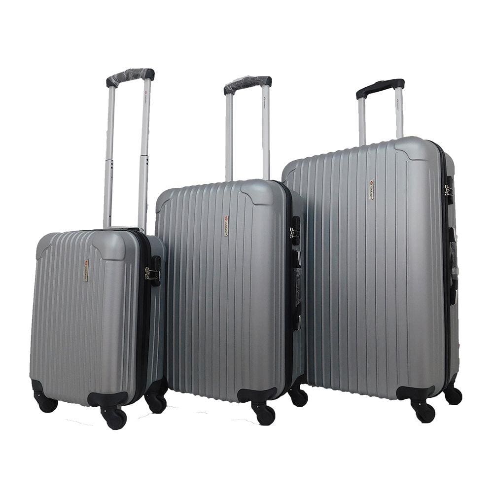 Kit Conjunto 3 Malas Rígidas 360° - Gladiador A2 - Cinza