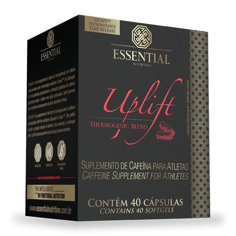 Uplift Termogênico Cafeína 40 Cáps Essential Nutrition
