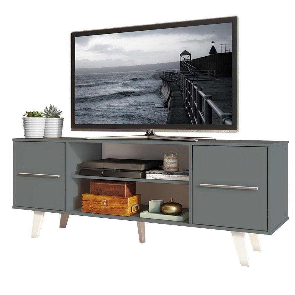Rack Tv até 55” Copenhagen Cinza Madesa