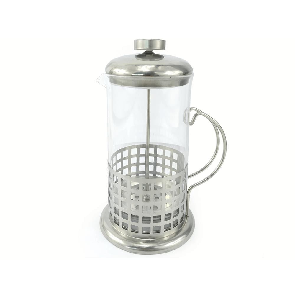 Cafeteira Prensa Francesa 600ml Vidro E Aço Inox Livon Quadrada