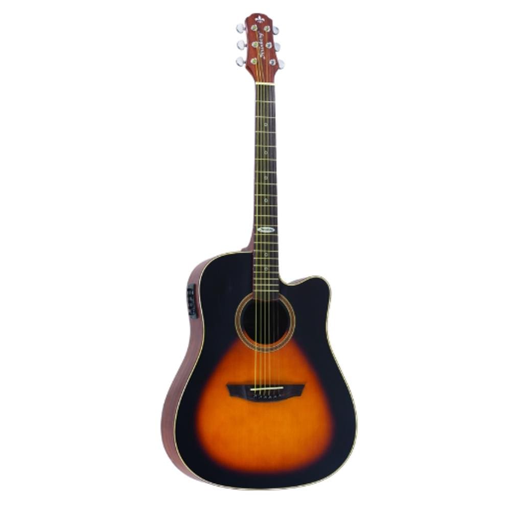 Violão Eletroacústico Aço Folk SD200C HBS Sundburst Fosco Strinberg