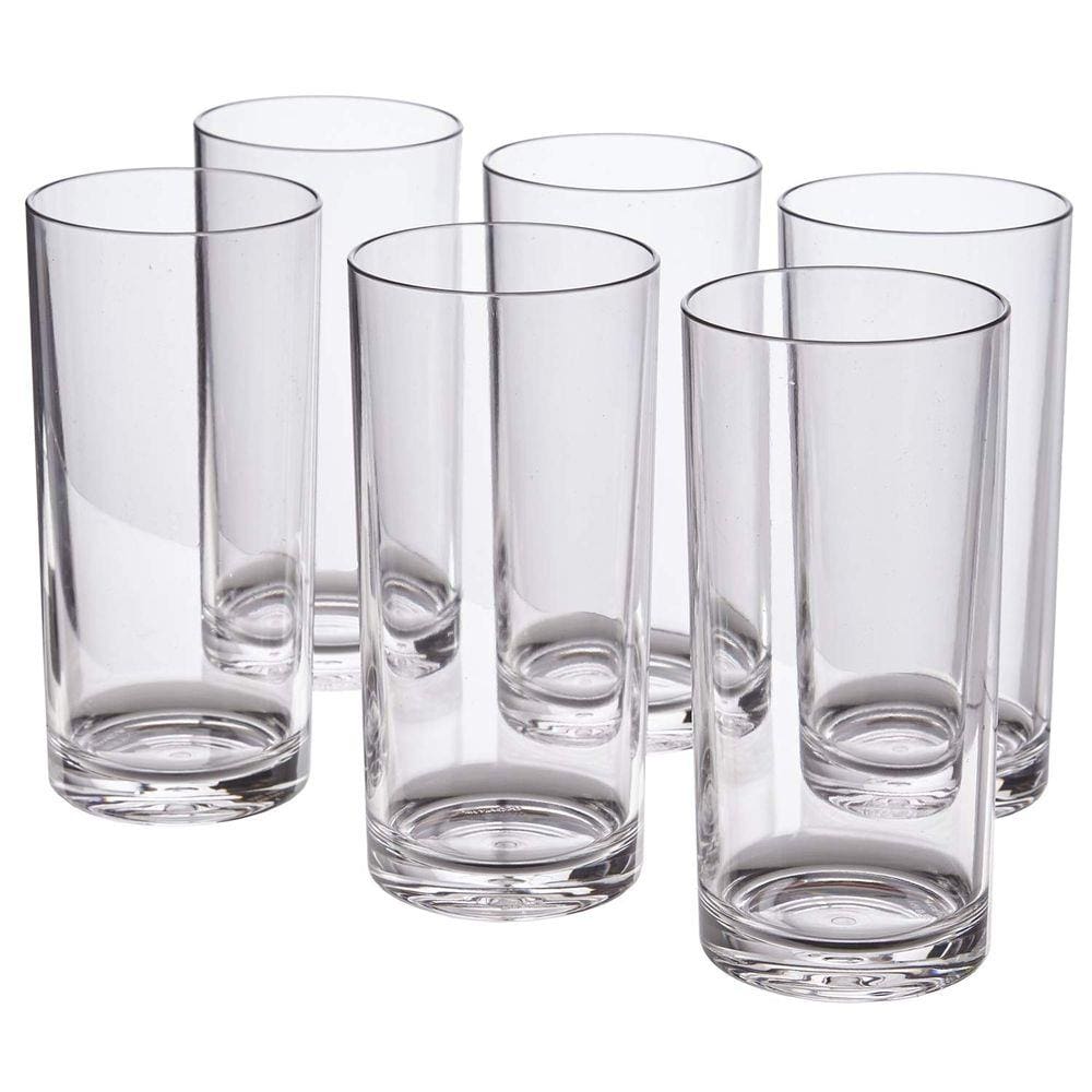 Jogo de Copos com 06 Copos de 320ml Liso Transparente