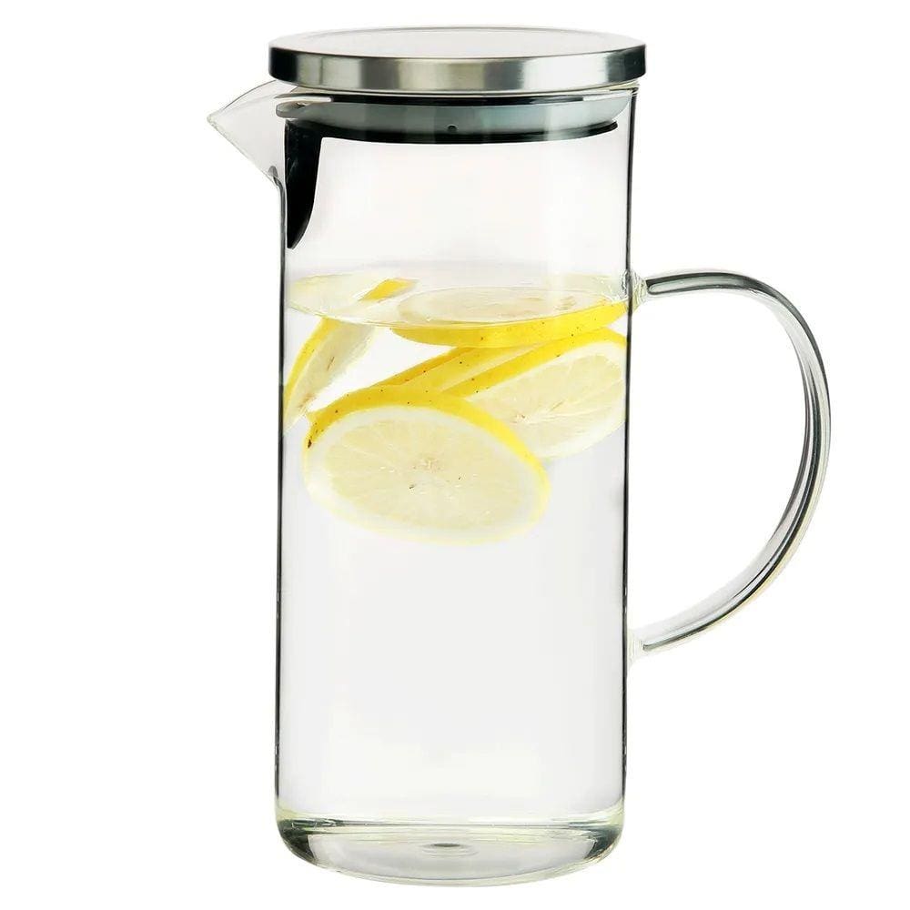 Jarra de Vidro Tampa para Agua ou Suco 1,3 Litros - Lojas Carisma