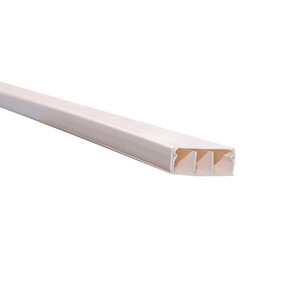 Canaleta Ilumi Fita Branca Com Divisória 40x16x2000mm - Embalagem c/ 10 unidades