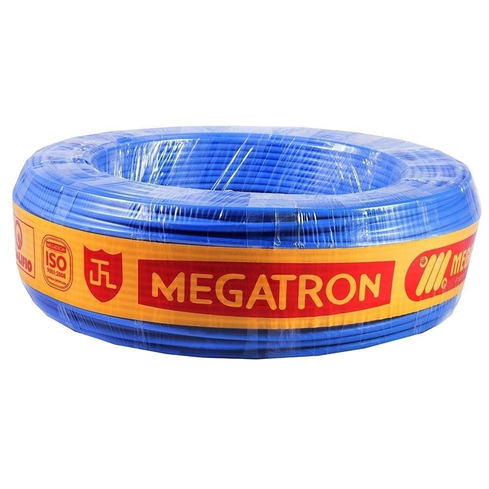 Cabo Flexível Megatron 25MMx100M Rolo 750V Azul
