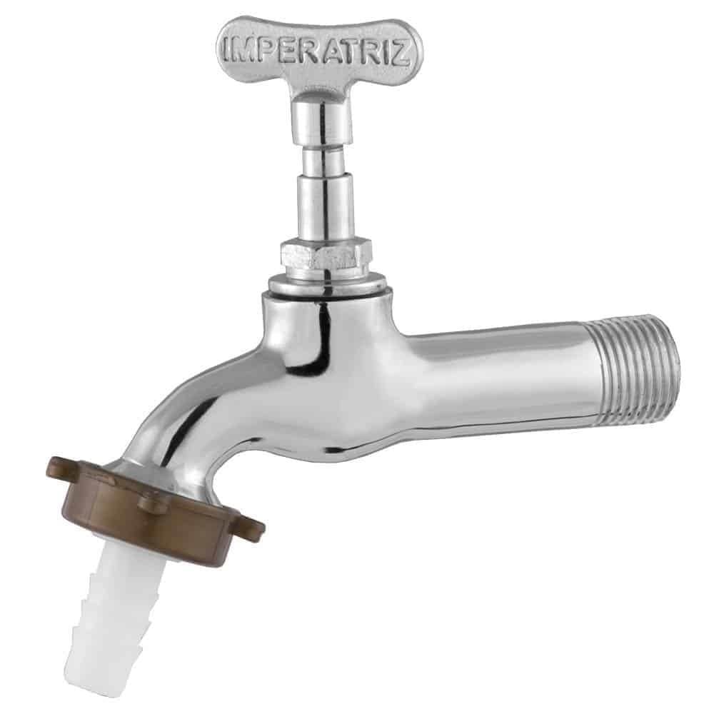 Torneira Jardim/Tanque 1130 com Bico 1/2x3/4 Curta Cromada - Imperatriz