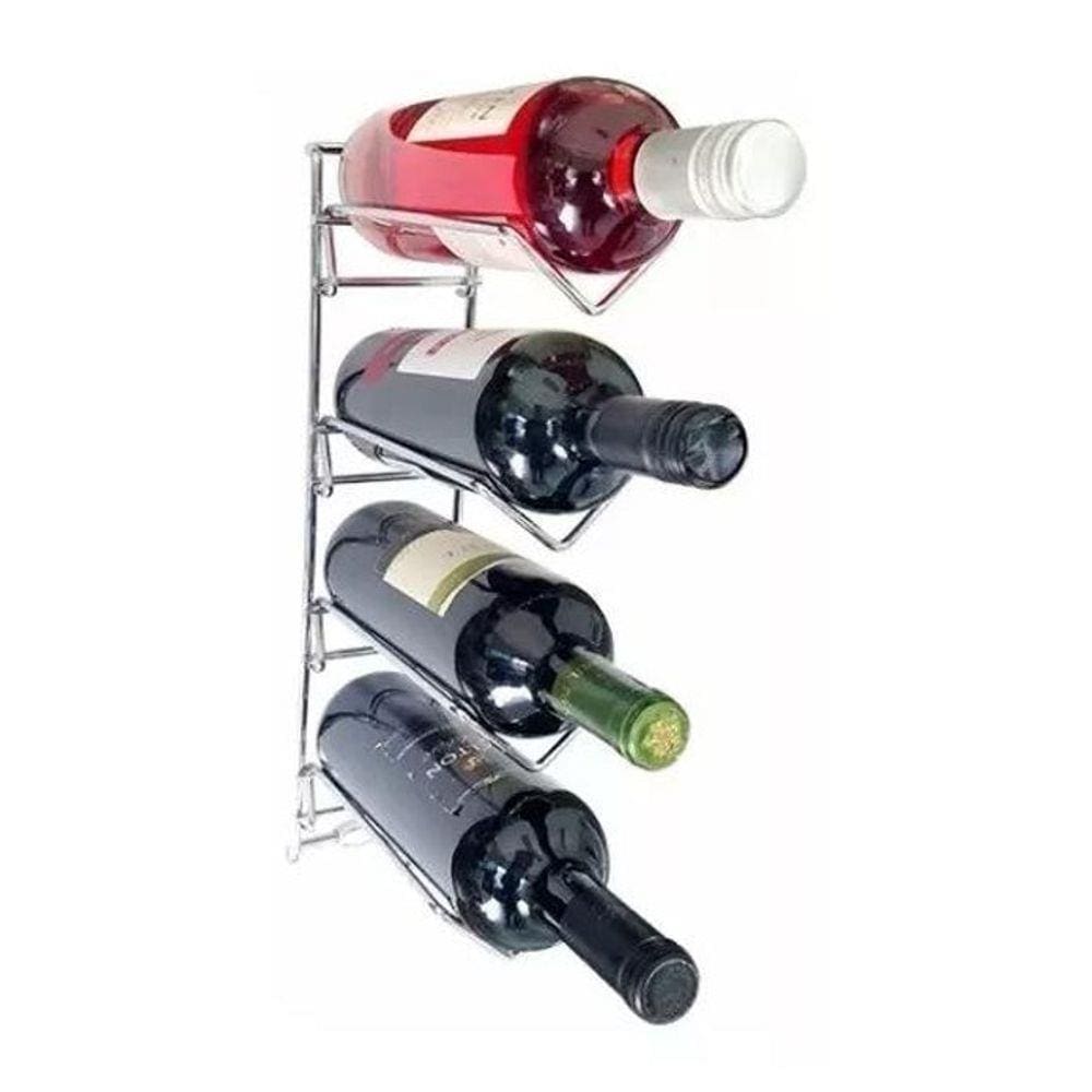 Adega Aramada Cromada Suporte Garrafas Vinho