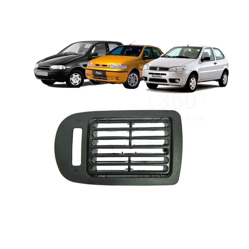 Moldura Difusor Lateral Direita Palio G1 G2 Fire ...12 Preto